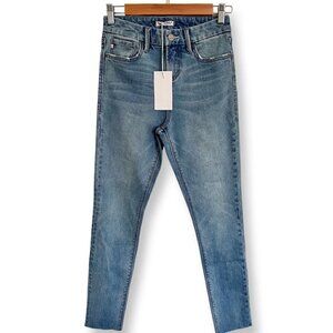 Dear John Denim Olivia Super High Rise Skinny Jeans Metropolitan Size 25 Raw Hem